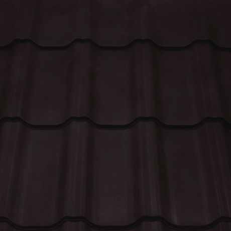 Лист 0,5 мм 1200*1210 Grand Line Металлочерепица Kvinta Plus GreenCoat Pural Matt BT (Zn 275) RR 33 - черный