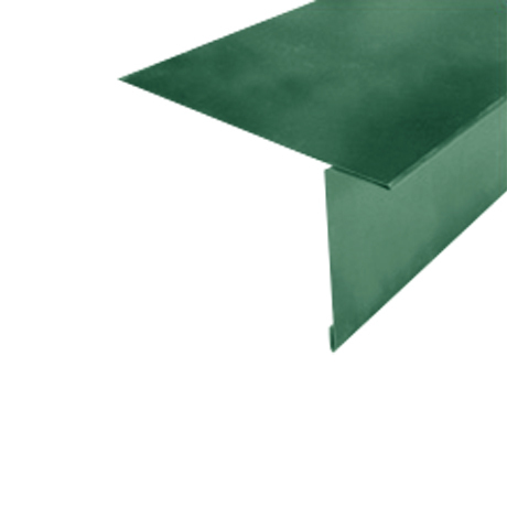 Карнизная планка KLF.01 (ФАЛЬЦ) 135*80 мм L=2 м GreenCoat Pural BT SSAB (Zn 275) глянцевый RR 5C7 - зеленый мох