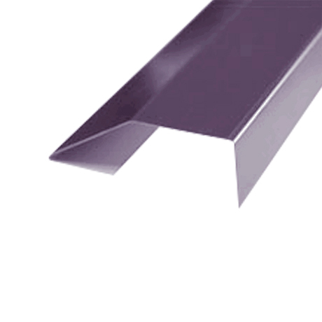 Хребтовая планка HLF.01 (ФАЛЬЦ) 30*30 мм L=2 м GreenCoat Pural Matt BT SSAB (Zn 275) матовый RR 779 - баклажан