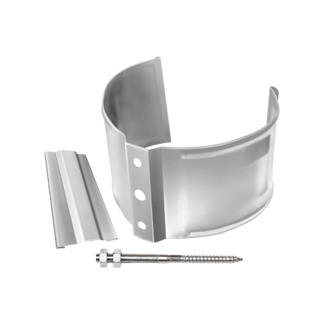 Крепление трубы на кирп. стену Grand Line 125/90 мм RAL 9003 - белый
