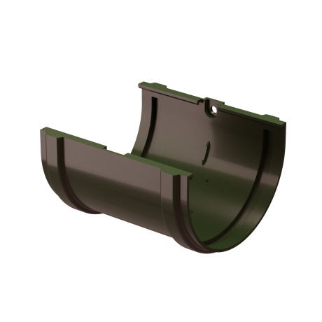 Соединитель желобов Docke Standard 120/80 мм темно-коричневый
