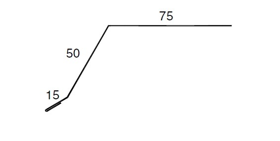 Капельник конденсата медный MKL.04 75*50 мм L=2 м ГЗОЦМ Гайская медь 0,6 мм М1ф полутвёрдая