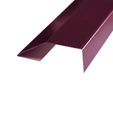 Хребтовая планка HLF.01 (ФАЛЬЦ) 30*30 мм L=2 м полиэстер (Zn 140) глянцевый RAL 3005 - красное вино