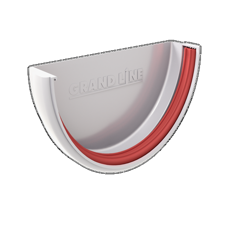 Заглушка желоба универсальная Grand Line Классика 120/90 мм белый