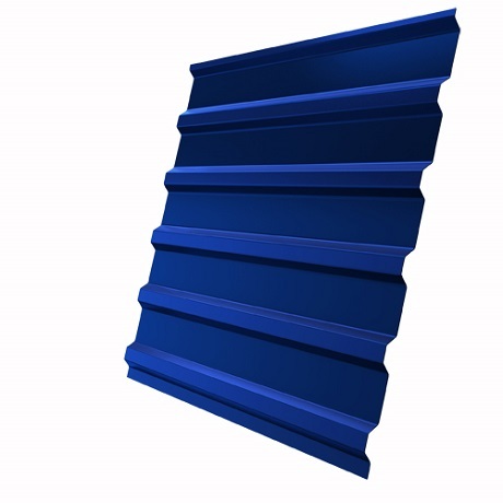 Лист 0,5 мм 1500*1150 Grand Line Профнастил C20-B (ЮГ) Satin (Zn 100-140) RAL 5005 - синий насыщенный