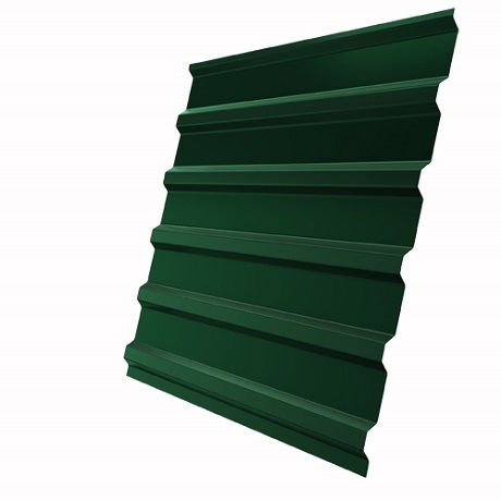 Лист 0,5 мм 3200*1150 Grand Line Профнастил C20-R (ЮГ) Satin (Zn 100-140) RAL 6005 - зеленый мох