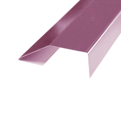 Хребтовая планка HLF.01 (ФАЛЬЦ) 30*30 мм L=2 м GreenCoat Pural BT SSAB (Zn 275) глянцевый RR 798 - красное вино