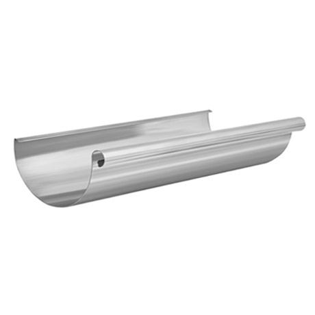 Желоб круглый L=3 м Aquasystem 125/90 мм Zn-цинк б/цвета
