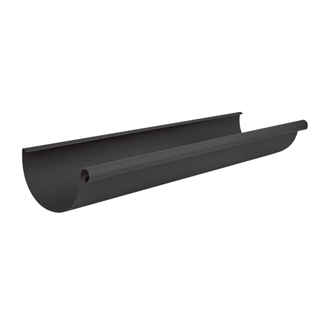 Желоб круглый L=3 м Aquasystem 150/100 мм МАТОВЫЙ RR 23 - т.серый