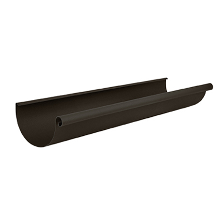 Желоб круглый L=3 м Aquasystem 150/100 мм МАТОВЫЙ RR 32- т.коричневый