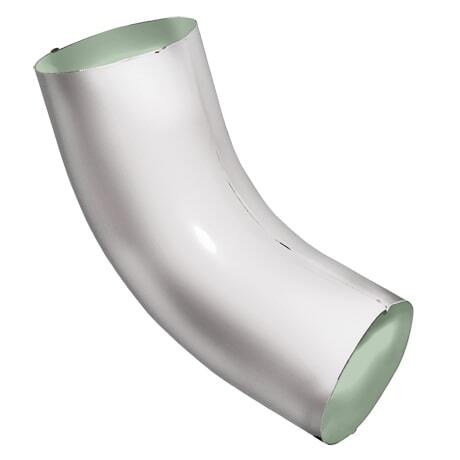 Колено 60 гр. Optima 125/90 мм RAL 9003 - белый
