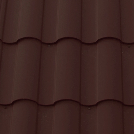 Лист 0,5 мм 2100*1190 Grand Line Металлочерепица Kredo GreenCoat Pural BT (Zn 275) RR 887 - коричневый шоколад