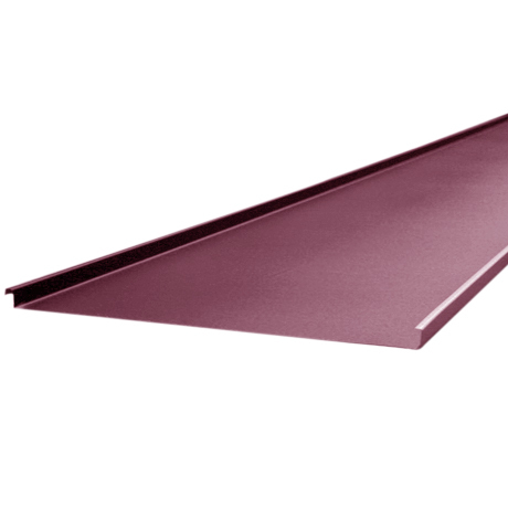 Картина 0,5 мм 4300*625 GreenCoat Pural Matt BT SSAB (Zn 275) матовый RR 798 - красное вино