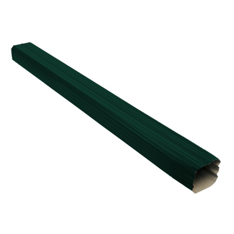 Труба прямоугольная L=1 м Vortex 127/102 мм RAL 6005 - зеленый мох
