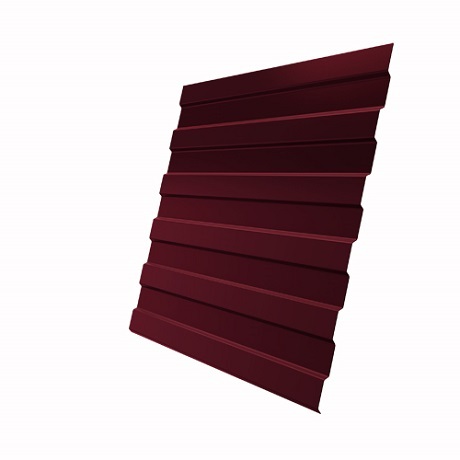Лист 0,45 мм 1150*1200 Grand Line Профнастил C8-A (ЦФО,НН) PE-полиэстер (Zn 60-100) RAL 3005 - красное вино