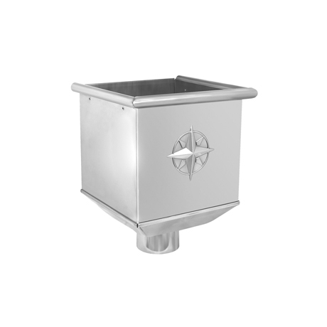 Воронка для одиночной установки Aquasystem 150/100 мм Zn-цинк б/цвета
