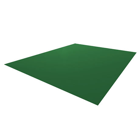 Плоский лист 0,5 мм 2000*1250 Stynergy CORUNDUM50 (Zn 140) RAL 6002 - зеленый лист