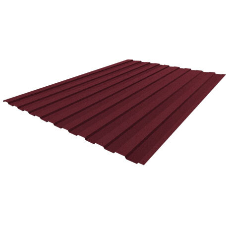 Лист 0,5 мм 2000*1200 Stynergy Профнастил C8-A CORUNDUM50 (Zn 140) матовый RAL 3005 - красное вино