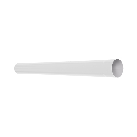 Труба круглая L=1 м Aquasystem 125/90 мм RR 20 - белый