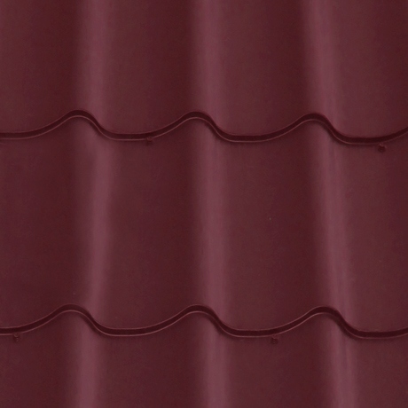 Лист 0,45 мм 1200*1180 Grand Line Металлочерепица Classic PE-полиэстер (Zn 60-100) RAL 3005 - красное вино