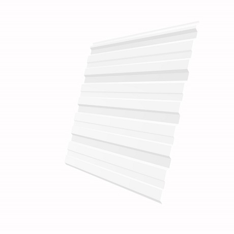 Лист 0,45 мм 2200*1180 Grand Line Профнастил C10-A PE-полиэстер (Zn 60-100) RAL 9003 - белый