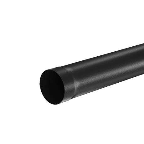 Труба круглая L=1 м Aquasystem 125/90 мм МАТОВЫЙ RR 33 - черный