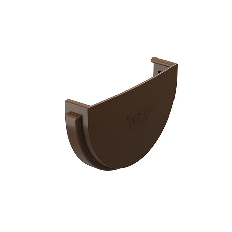 Заглушка желоба Docke Standard 120/80 мм светло-коричневый