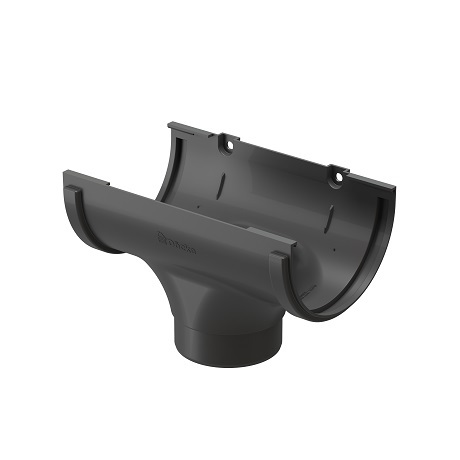 Выход из желоба Docke Standard 120/80 мм графит