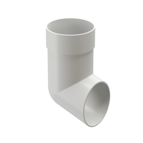 Отвод Docke Standard 120/80 мм белый