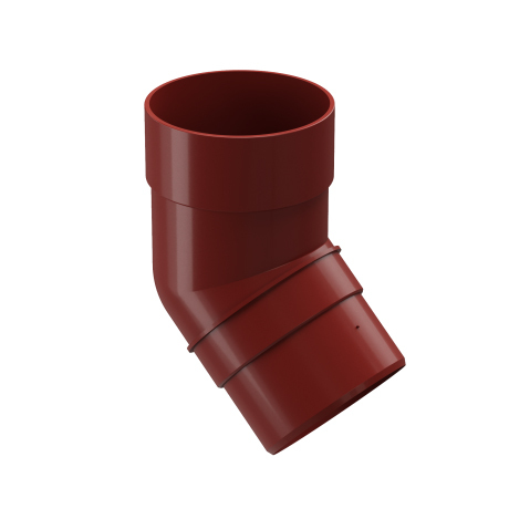 Колено 45 гр Docke Standard 120/80 мм красный