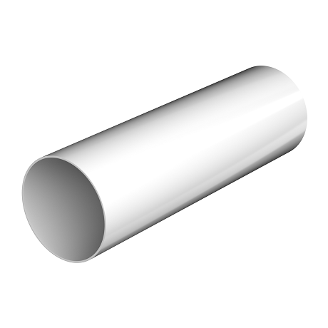 Труба круглая L=3 м ТЕХНОНИКОЛЬ 125/82 мм белый (RAL 9003)