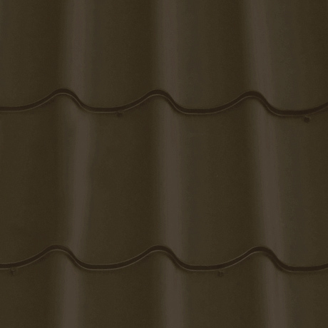Лист 0,45 мм 4500*1180 Grand Line Металлочерепица Modern Drap (Zn 100-140) RR 32- т.коричневый