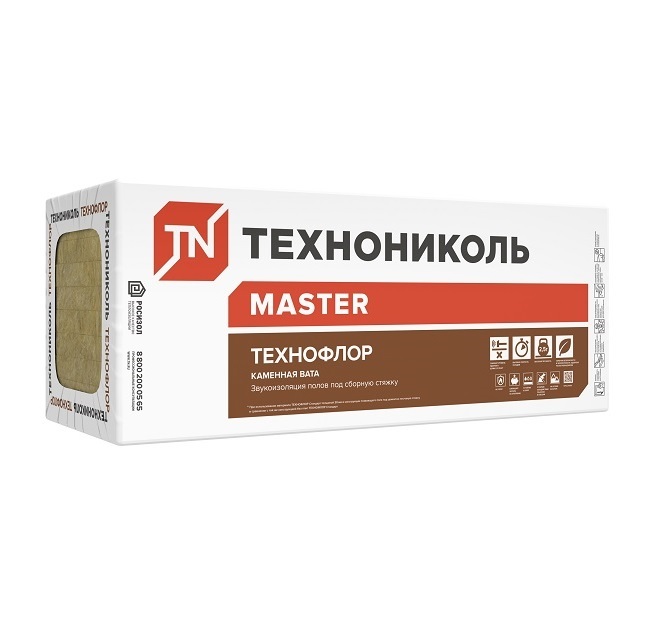 Утеплитель Технофлор Стандарт /ТЕХНОНИКОЛЬ / (уп. 6 плит) 1200*600*50 (поставка на склад)