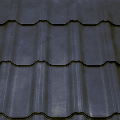 Лист 0,5 мм 1170*1210 Grand Line Металлочерепица Kvinta Plus Satin (Zn 100-140) RAL 7024 - серый графит