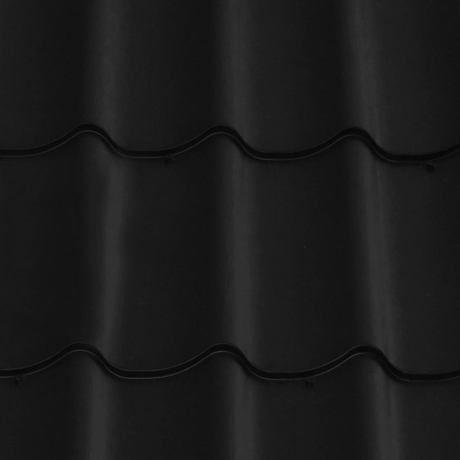 Лист 0,5 мм 2000*1180 Grand Line Металлочерепица Classic Satin Matt (Zn 180) RAL 9005 - черный темный