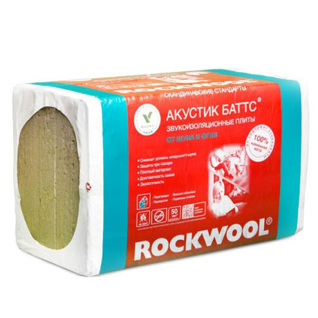Утеплитель Акустик Баттс /ROCKWOOL/ (уп. 5 плит) 1000*600*100 (поставка на склад)