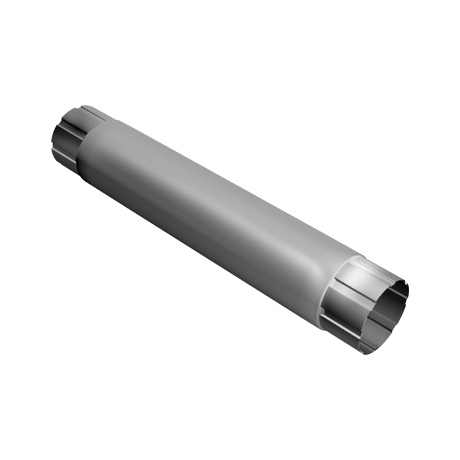 Труба круглая L=1 м Grand Line 125/90 мм RAL 9003 - белый