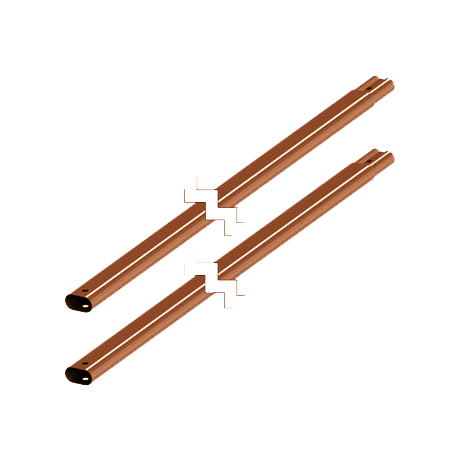 Комплект трубок снегозадерживающих L=3 м (2 шт.) ORIMA RR 750 - терракот
