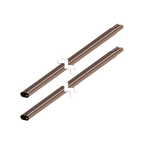 Комплект трубок снегозадерживающих L=3 м (2 шт.) ORIMA RAL 8017 - коричневый шоколад