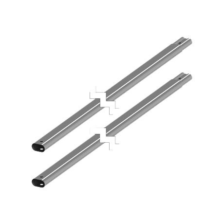 Комплект трубок снегозадерживающих L=3 м (2 шт.) ORIMA RR 21 - св. серый